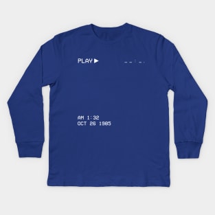 VCR Press Play Kids Long Sleeve T-Shirt